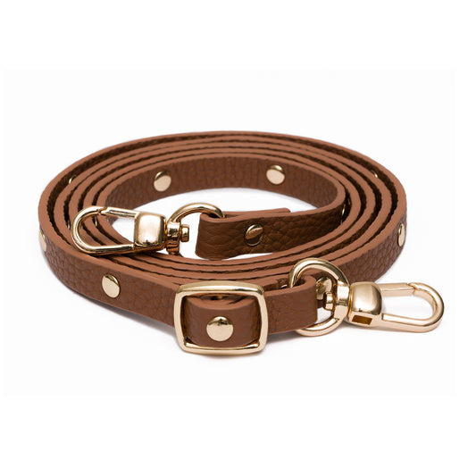 Tan Flat Studded Strap