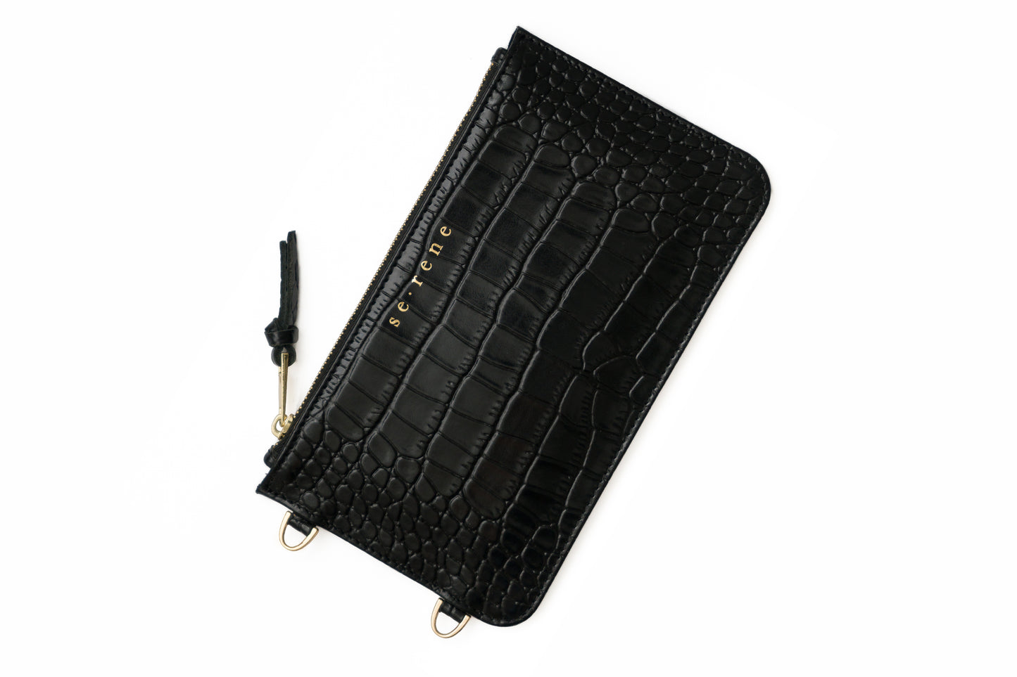 Croc & Gold Fashion Pouch