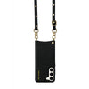 Leather Samsung Everyday Set | Black & Flat Gold Studs
