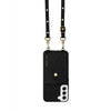 Leather Samsung Everyday Set | Black & Flat Gold Studs