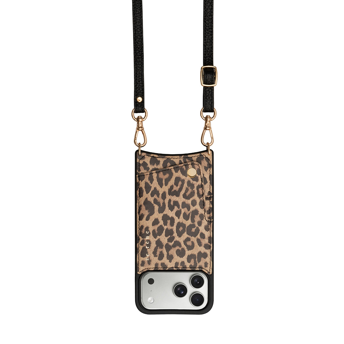 Leather iPhone Complete Set | Javan Leopard with Plain Strap