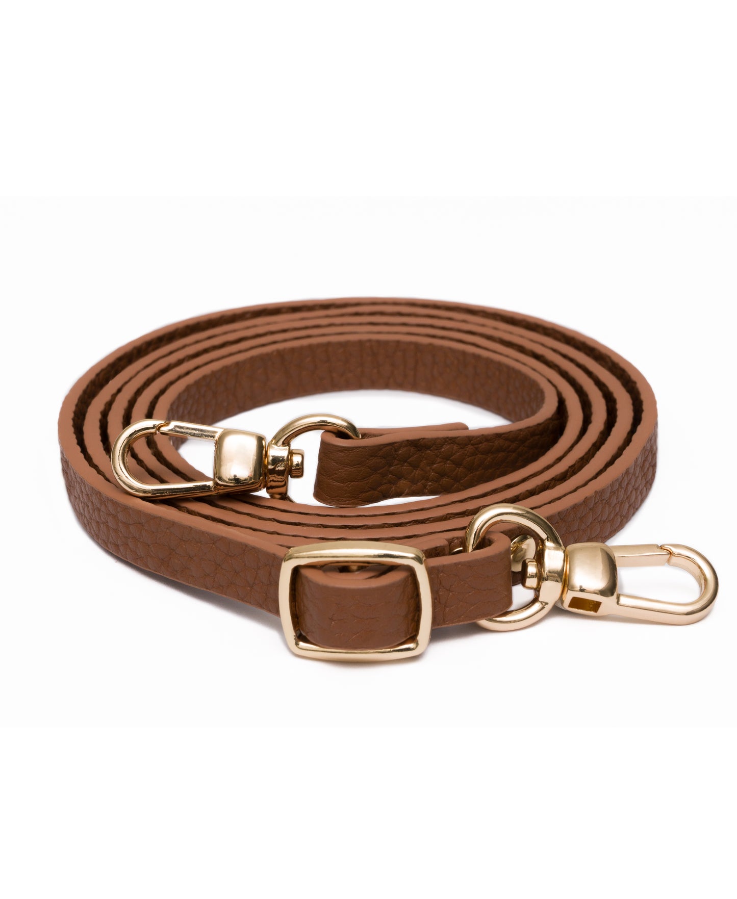 Tan / Gold Plain Leather Strap