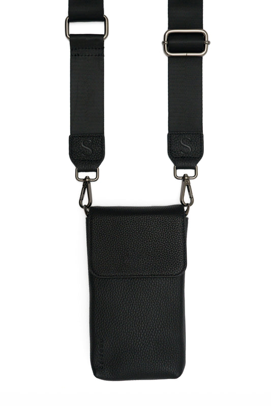 Se-rene Phone Bag / Black Woven Strap