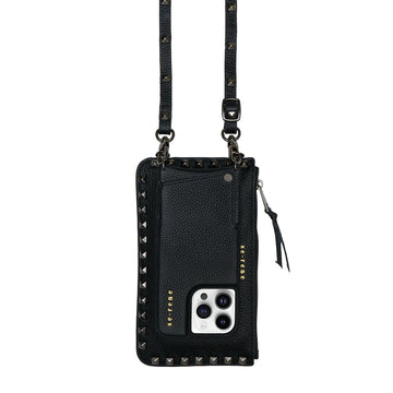 SE.RENE / Black with Pewter Pyramid Studs – Se-rene Retail SE.RENE / Black with Pewter Pyramid Studs – Se-rene Retail