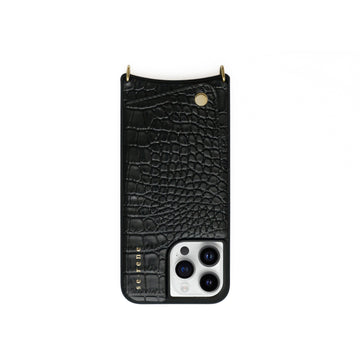 Black Croc iPhone Cover