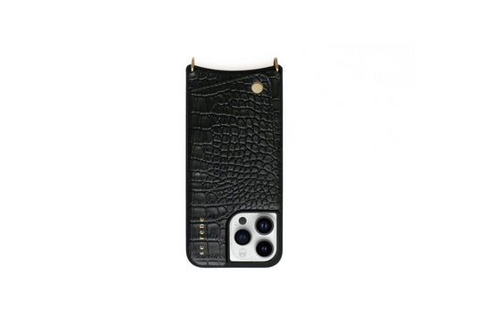 Black Croc / Phone Cover