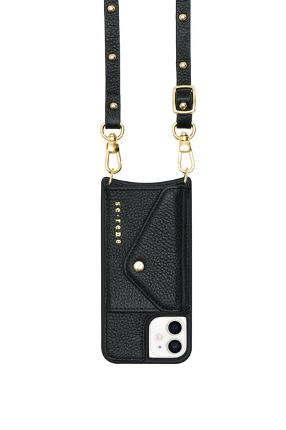 Everyday Black with Gold Round Studs