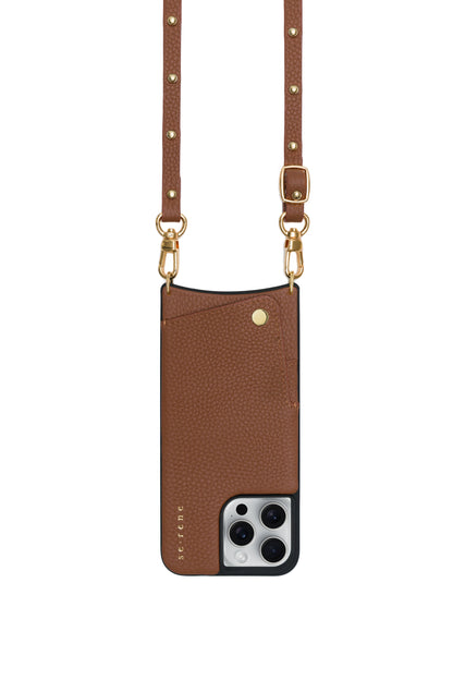 Everyday Tan with Gold Round Studs