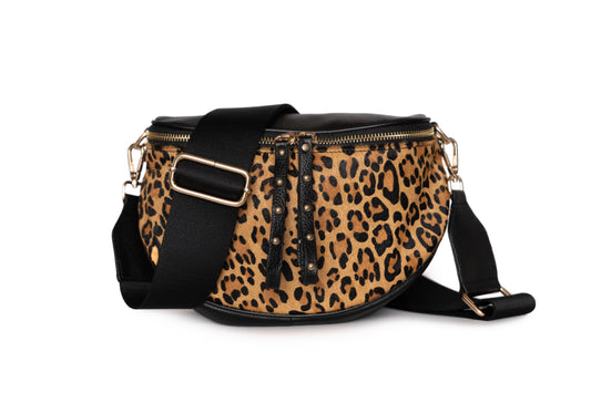 Se-Rene Crossbody Bag - Black/Leopard