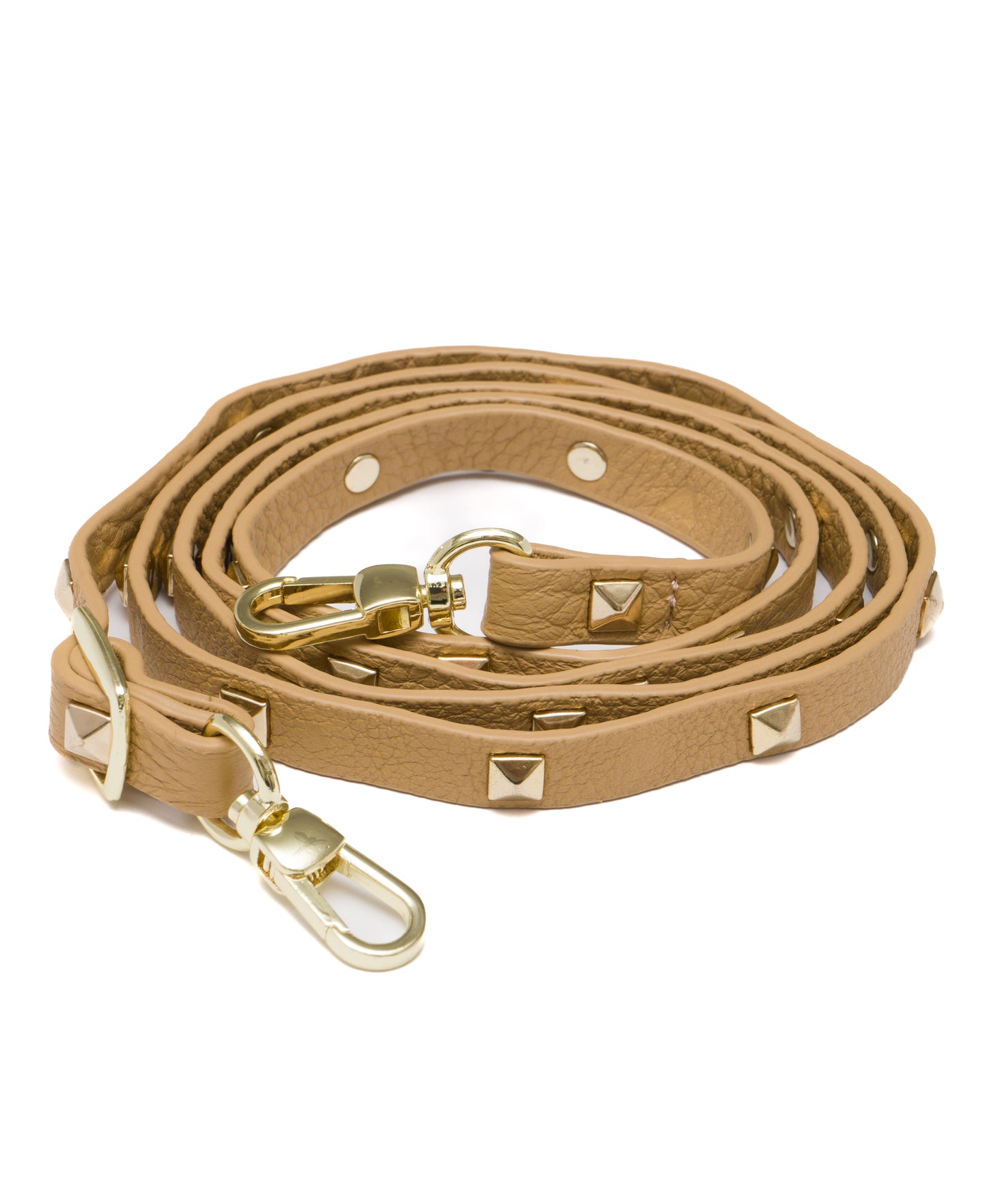 Tan Pyramid Studded Strap