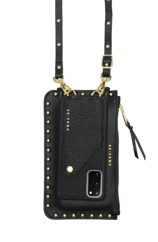 Samsung / Black with Round Gold Studs