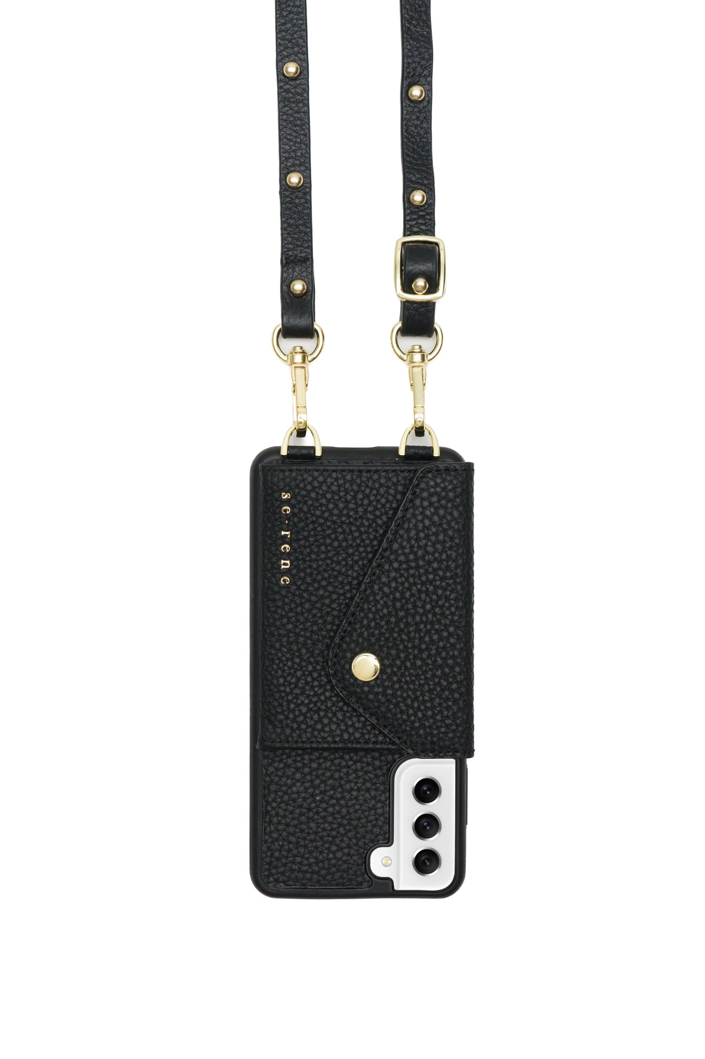 Everyday Samsung Black and Round Gold Studs