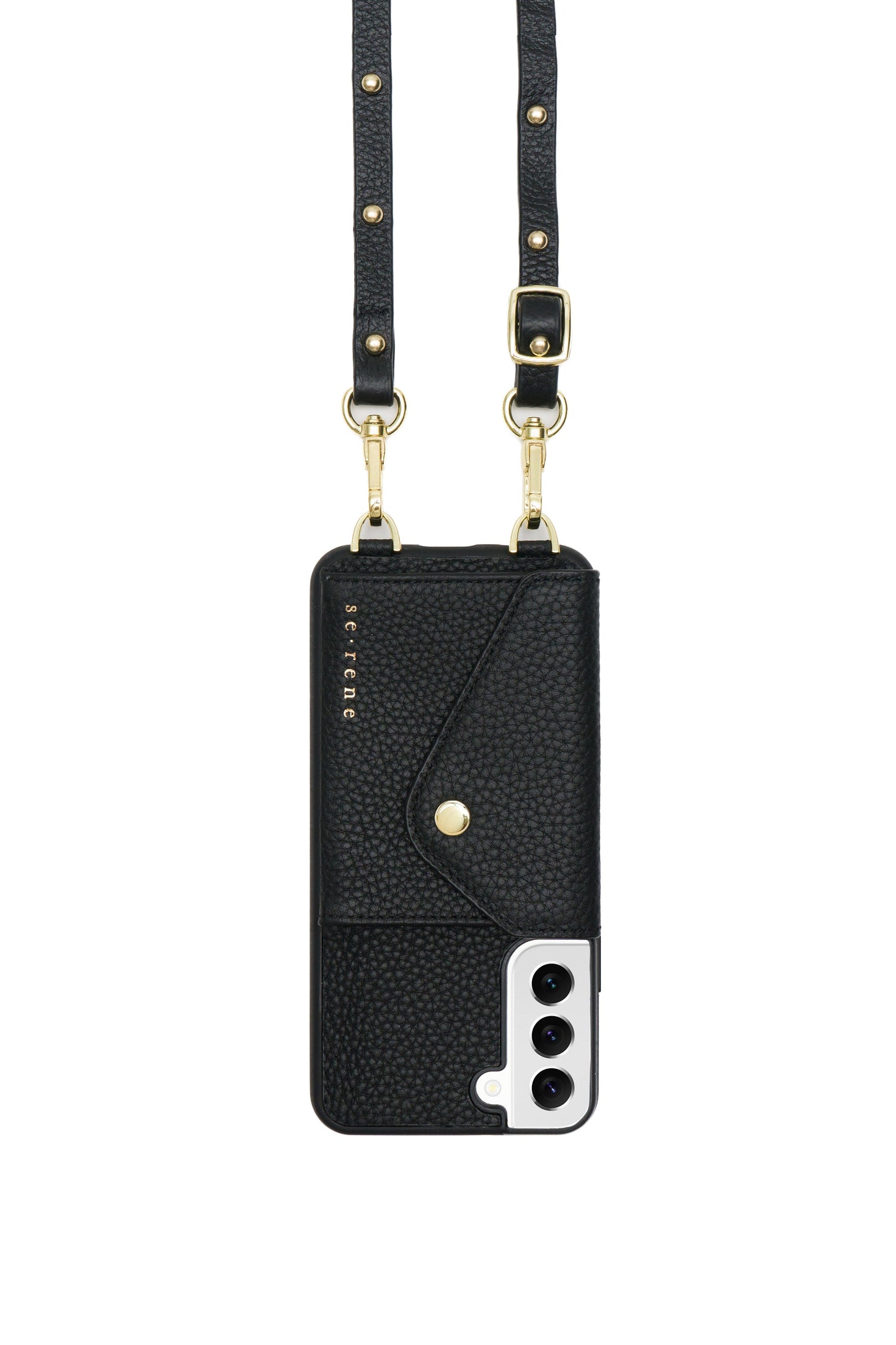 Everyday Samsung Black and Round Gold Studs