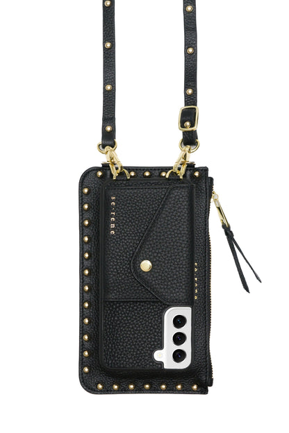 Samsung / Black with Round Gold Studs