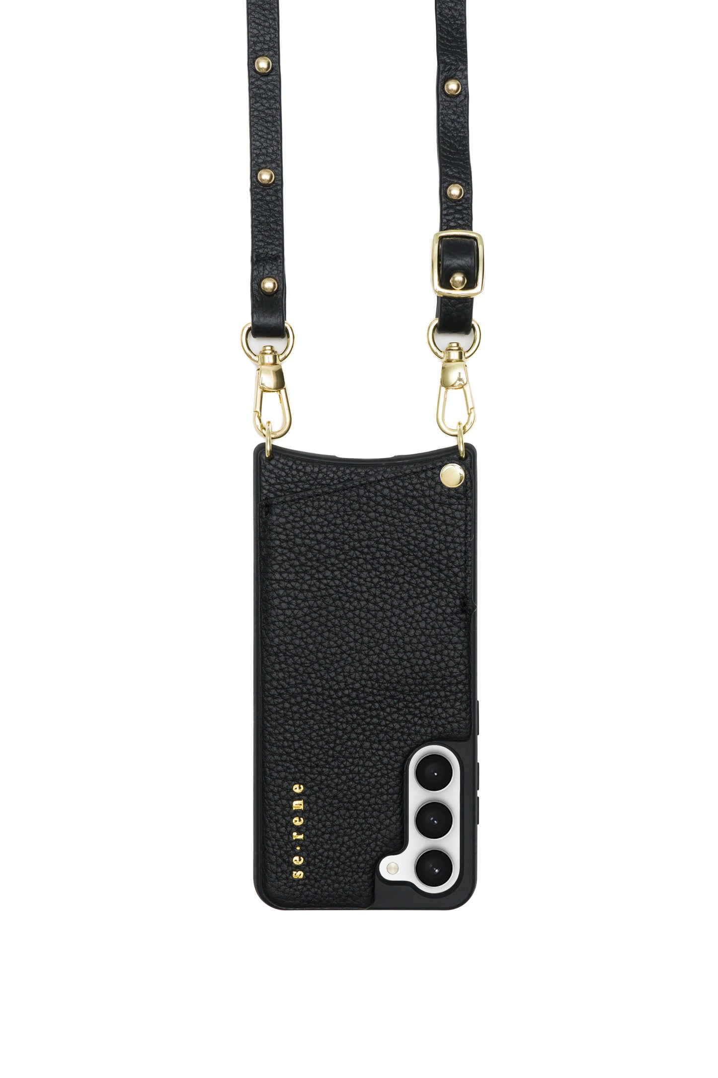 Everyday Samsung Black and Round Gold Studs