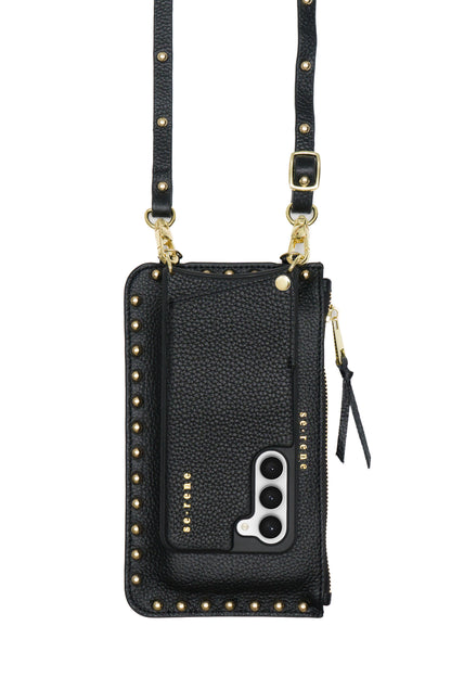 Samsung / Black with Round Gold Studs