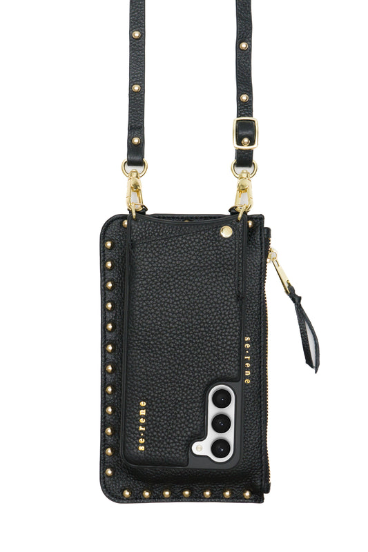 Samsung / Black with Round Gold Studs