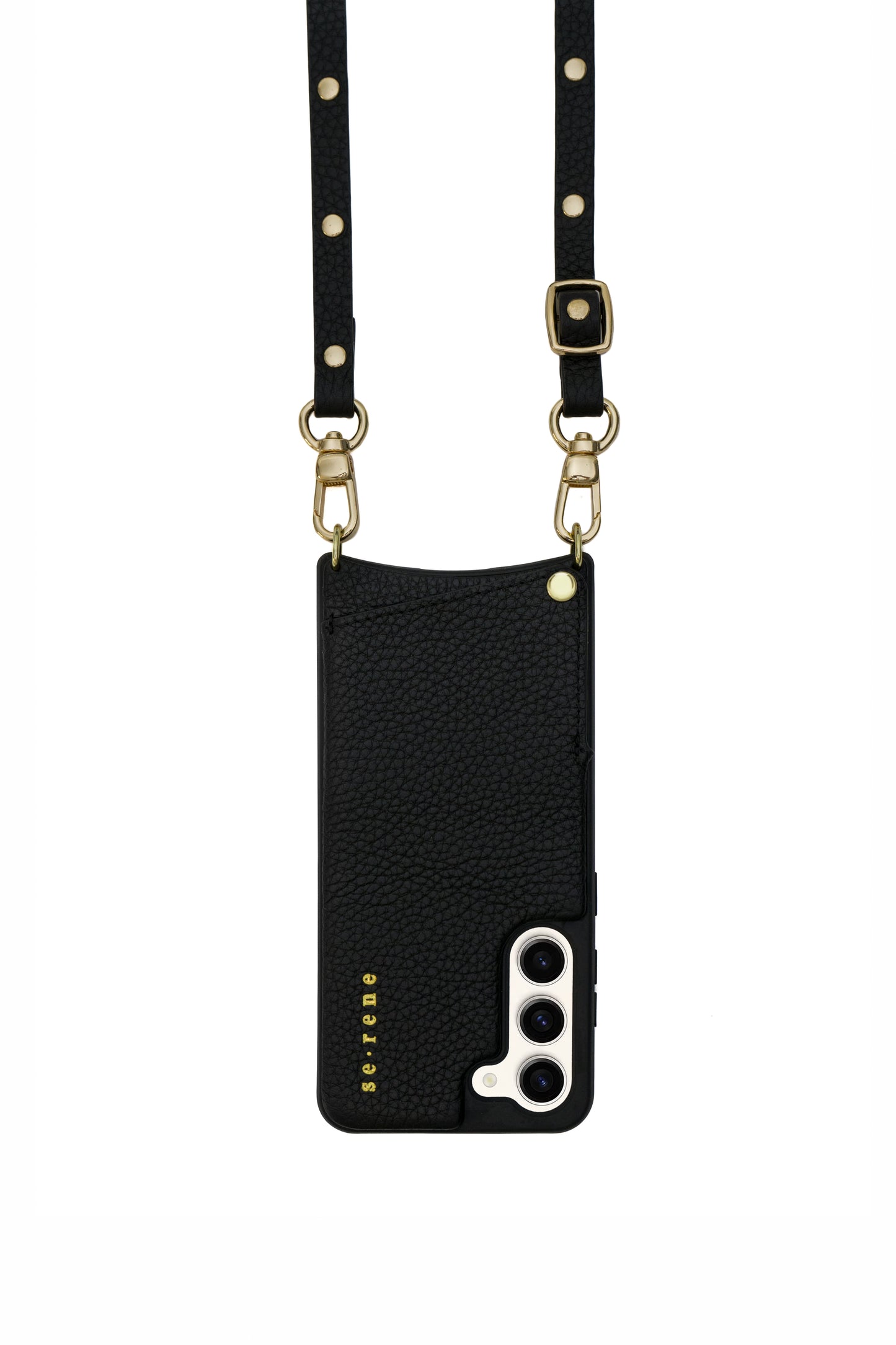 Everyday Samsung Black and Flat Gold Studs