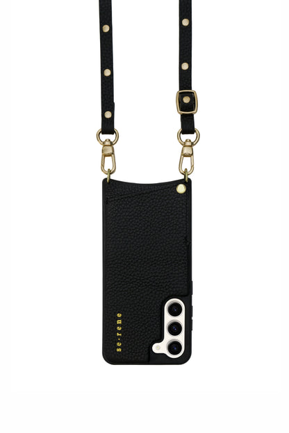 Everyday Samsung Black and Flat Gold Studs