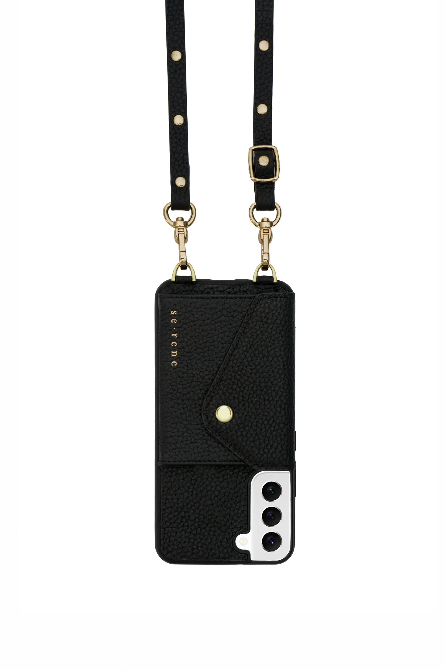 Everyday Samsung Black and Flat Gold Studs