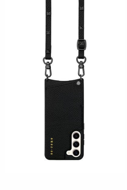 Samsung / Black with Pewter Pyramid Studs