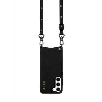 Leather Samsung Everyday Set | Black & Flat Pewter Stud