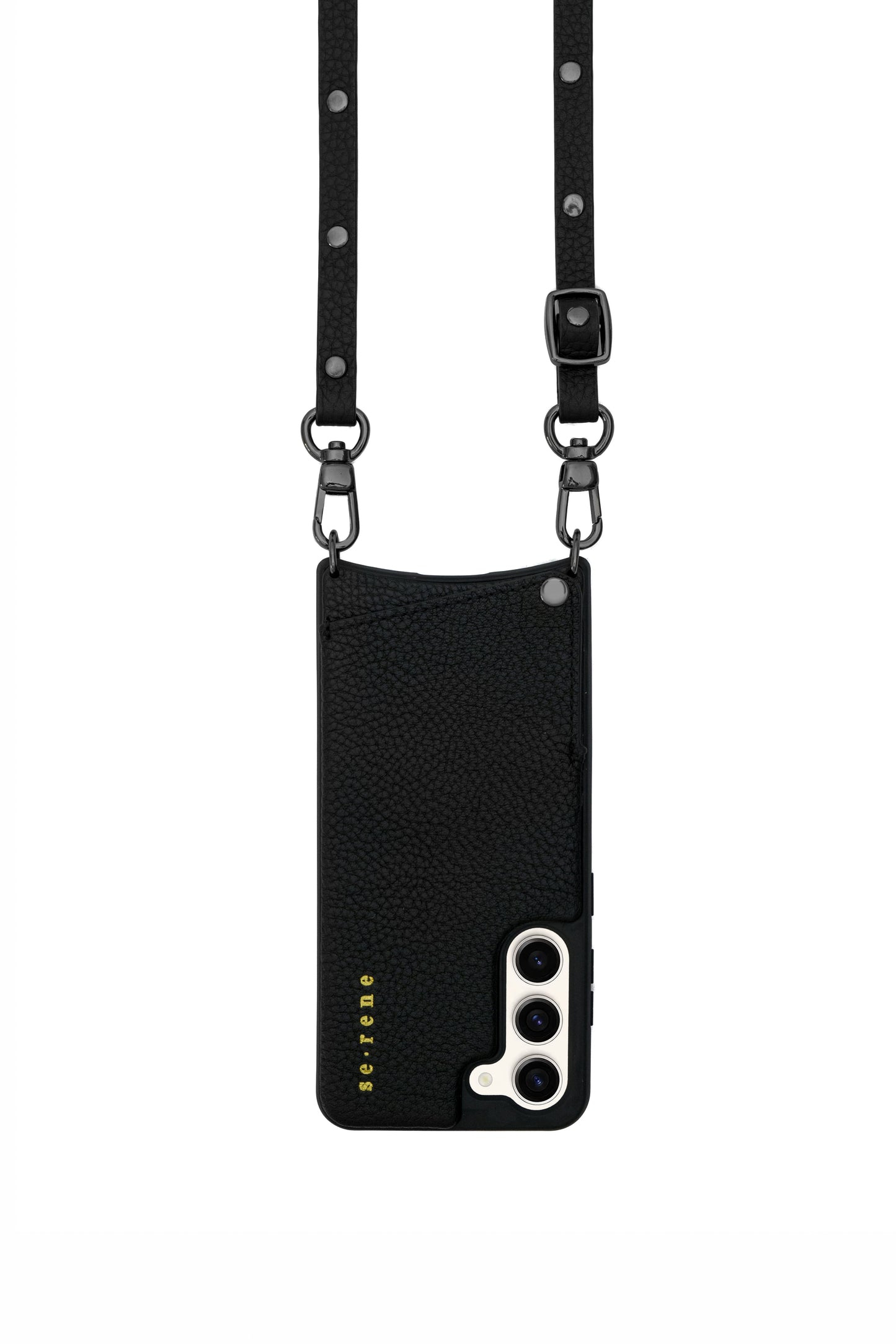 Samsung / Black with Flat Pewter Studs