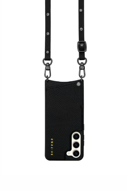 Samsung / Black with Flat Pewter Studs