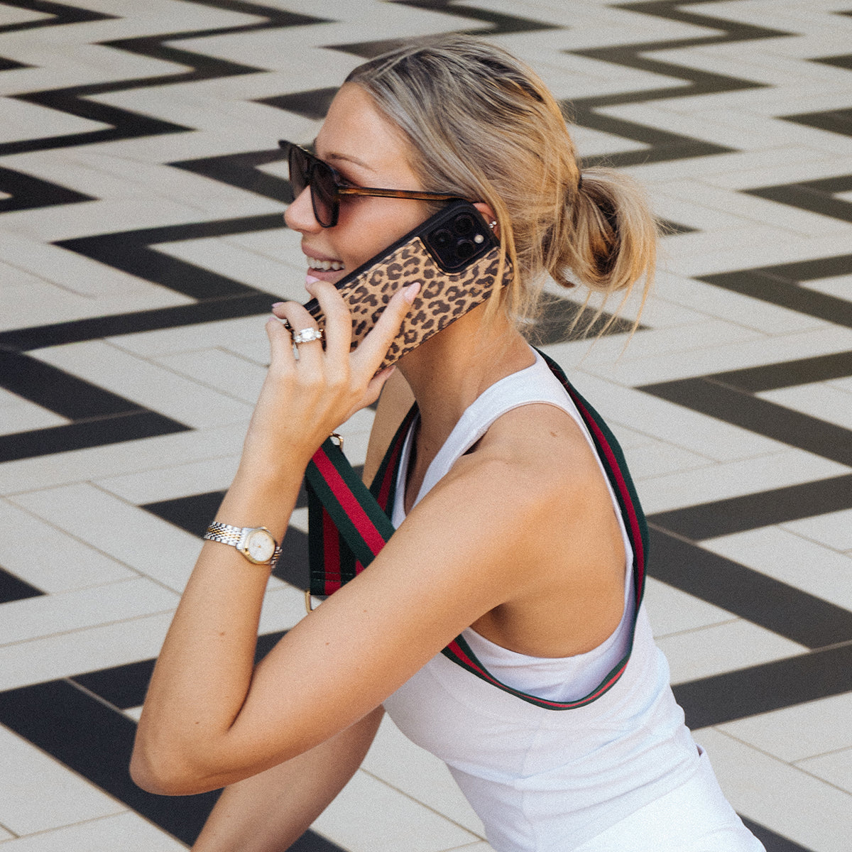 Everyday Javan Leopard Print & Gucci Strap