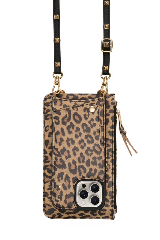NEW Javan Leopard Print Cover & Black Pyramid Strap Complete Set