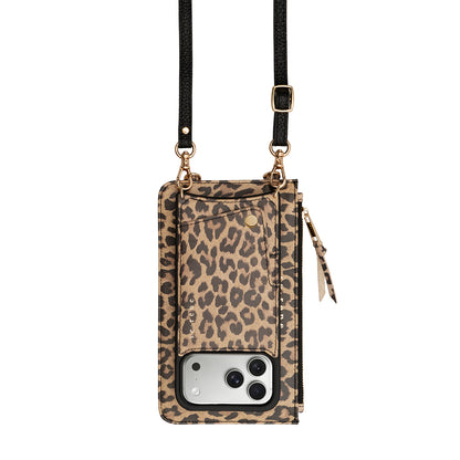 Leather iPhone Complete Set | Javan Leopard with Plain Strap