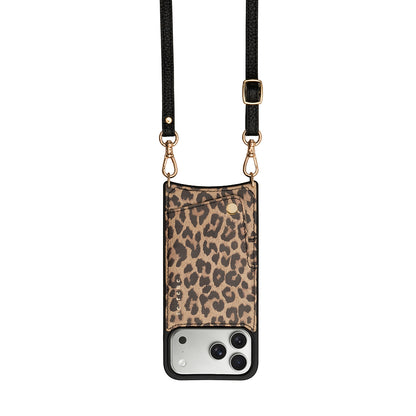 Leather iPhone Complete Set | Javan Leopard with Plain Strap