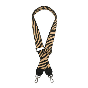 Beige Zebra Woven Strap