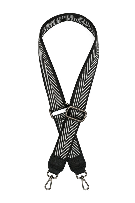 Black & White Tribal Woven Strap