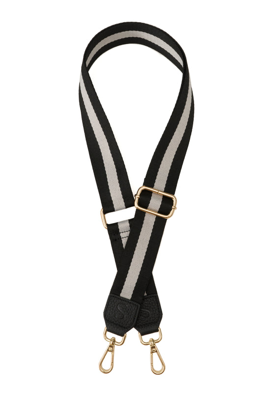 Black & White Stripe Strap