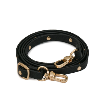 Black Flat Studded Strap