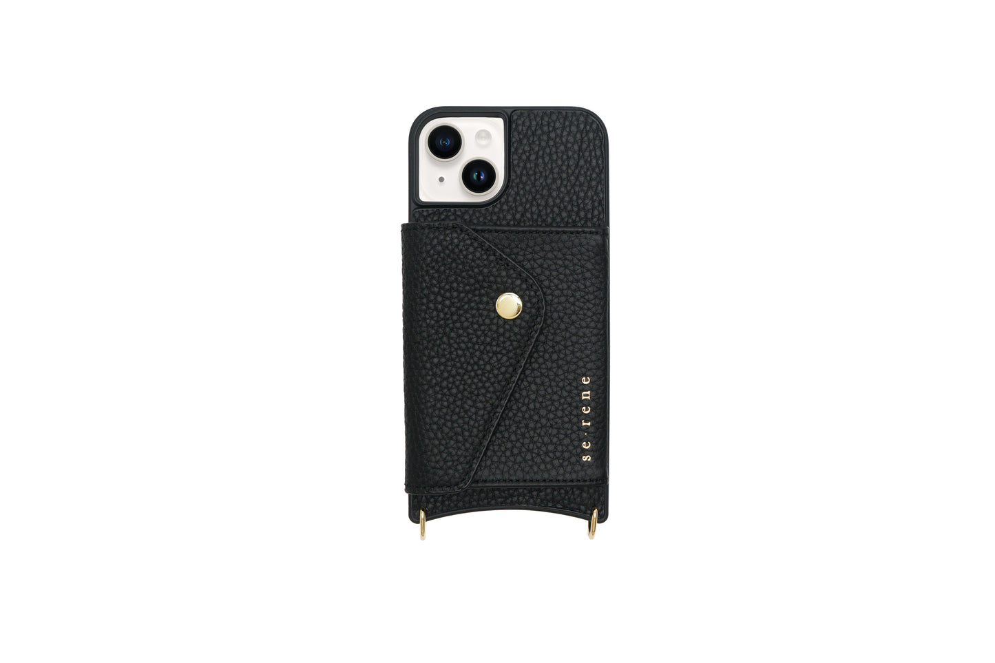 Black with Gold Flat Studs