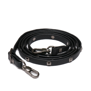 Black & Pewter Pyramid Studded Strap