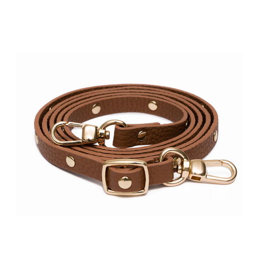 Tan Flat Studded Strap
