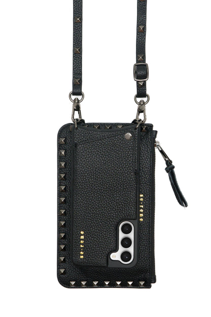 Samsung / Black with Pewter Pyramid Studs